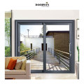 Factory Supply Windproof Waterproof New Construction Aluminium Double Glass Sliding Door Exterior Walls Designs Doors For Sale